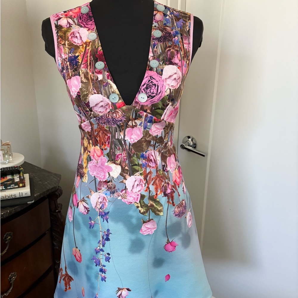 Floral V-Neck Dress